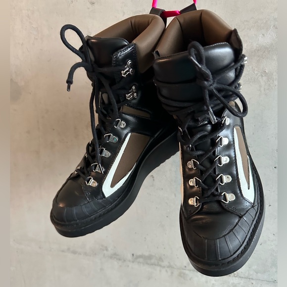 Zara Women’s Mountain Boots Airfit Lace Up Platforms | High-top laced sneakers - Picture 4 of 11